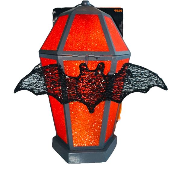 Target Hyde And Eek 15" LED Halloween Lantern Lamp Bat Indoor Outdoor WBatteries - Picture 1 of 11